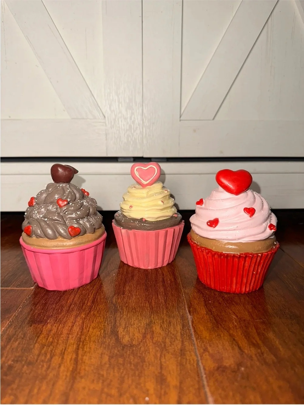Sweet Treats Valentines Cupcake Decor Set of 3